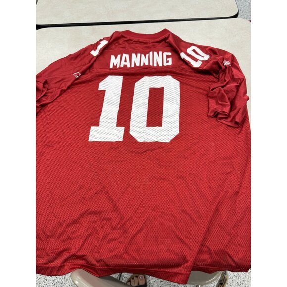Reebok NFL New York Giants Eli Manning No. 10 Red Jersey 2XL - Picture 4 of 4